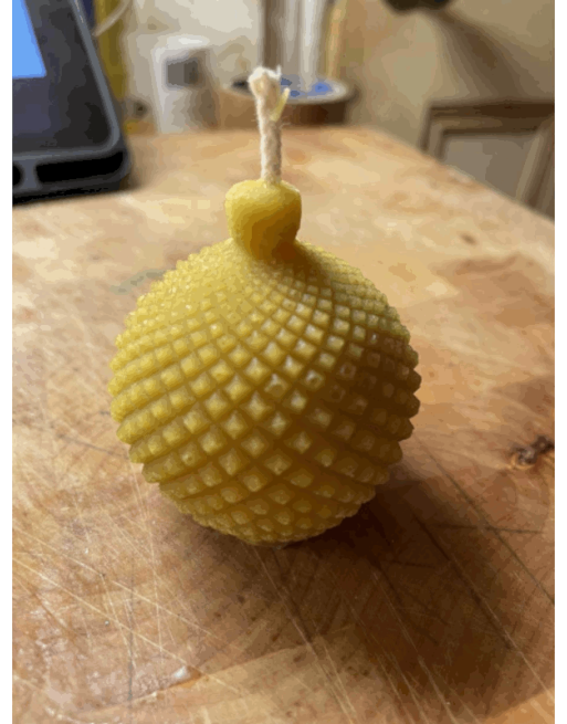 Beeswax Bauble Candle