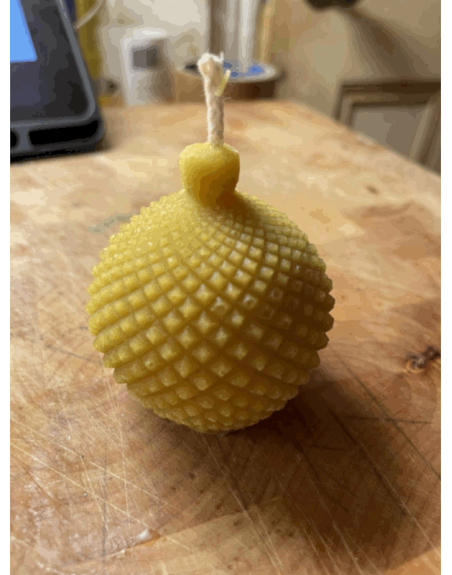 Beeswax Bauble Candle